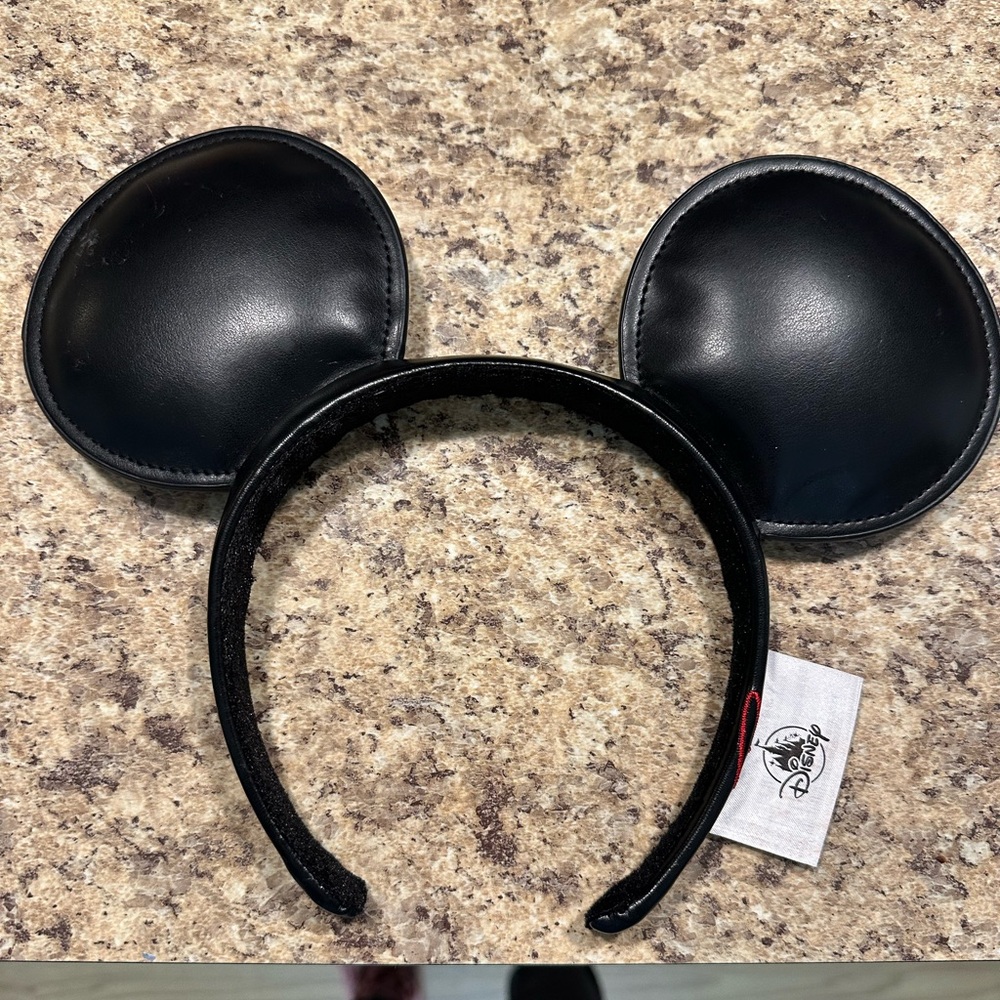 Disney Parks Faux Leather Mickey Mouse Ears